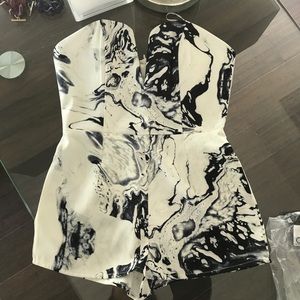 NWT Marble Detail Romper